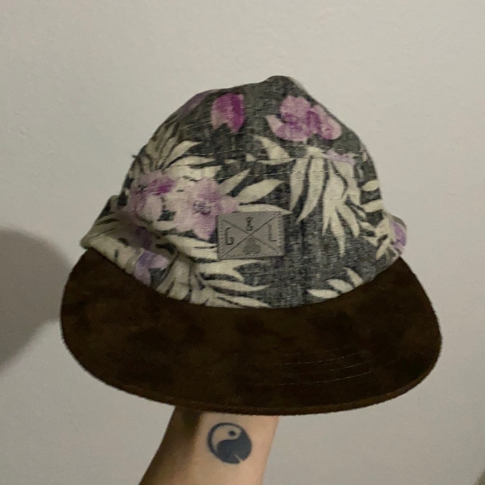 Floral dad hat